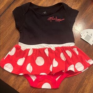 Disney Minnie Mouse Red and Black Diaper Cover